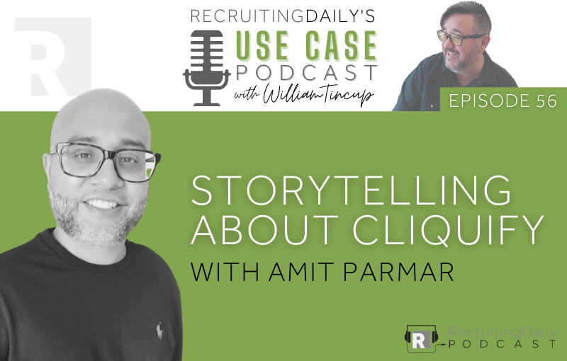 Storytelling about Cliquify-Recruiting Daily Podcast
